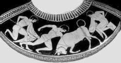 Theseus capturing the Marathon Bull